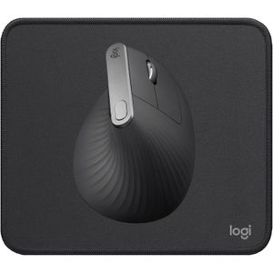 Logitech Logi MX Vertical Souris sans Fil Ergonomique, Bluetooth, Récepteur USB Unifying + Mouse Pad Noir, Tapis de Souris PC, Résistant aux Eclaboussures, Durable, PC/Mac