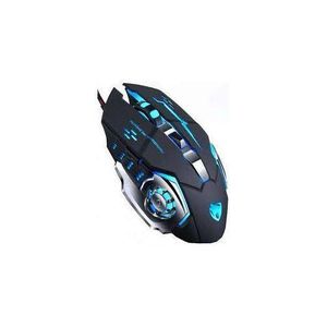 Souris gaming optique T9 avec éclairage LED RGB - 3600 DPI