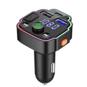 Q8 Transmetteur Bluetooth FM 3.1A Charge Rapide Sensibilité à la Lumière Ambiante