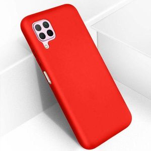 Diverse  Coque En Silicone Compatible Huawei P40 Lite/Nova 7i - ROUGE