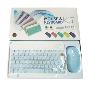 Kit Clavier & Souris Sans Fil Bluetooth Rechargeable – Design Ultra Slim Silencieux