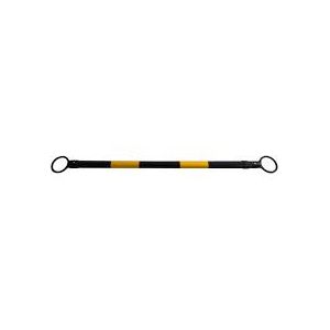 Barre extensible  pour cône - 2 anneaux - Noir- Jaune