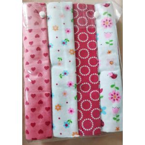LOT DE 4 DRAPS POUR BEBE FILLE