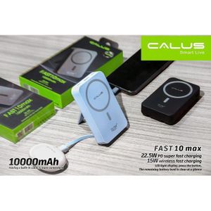 Power Bank Magnétique Sans Fil CALUS FAST10 Max – 10000mAh Charge Ultra Rapide 22.5W KI