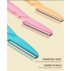 Lot de 3 Rasoirs à Sourcils de Précision Pour Femmes - Coloris Aléatoires