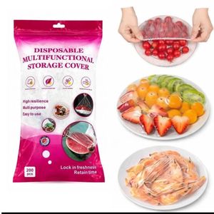 Lot de  Charlottes Alimentaires Élastiques – Couvre-Plats Jetables Extensibles pour Conservation
