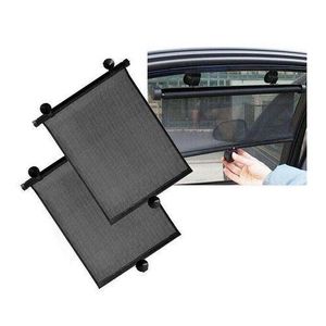 Lot De 2 Pare-soleil Pour Fenêtre Latérale De Voiture -Noir