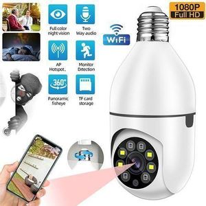 Caméra de surveillance ampoule WiFi, ampoule caméra 360 degré caméras de sécurité dans les projecteurs - Fonctionne avec WIFI