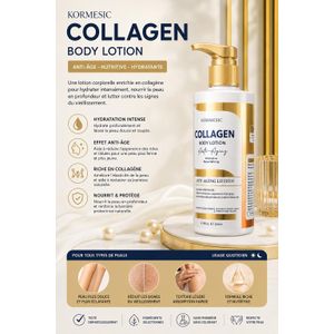 Lotion Corporelle au Collagène Anti-Âge Hydratante – 200 ml