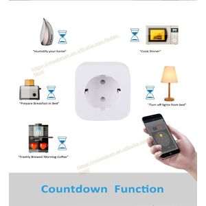 Prise Connectée Intelligente WiFi 16A - Suivi Consommation Électrique - Contrôle À Distance Tuya & Smart Life