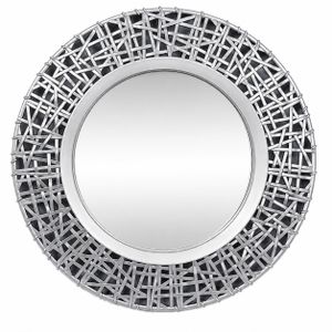 Miroir mural de luxe Or et Argenté – Grand miroir rond décoratif pour maison et hôtel