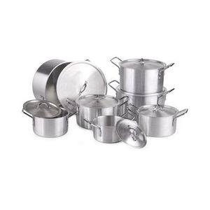 Mondial Mnage Jeux De Casserole Aluminium Cooking Pot - 7 Pièces - Inox