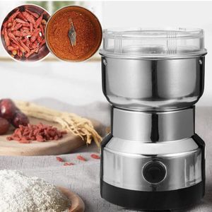 Moulin Électrique Puissant en Acier Inoxydable – Broyeur Multifonction pour Café, Épices, Céréales et Noix – Lames Ultra Résistantes