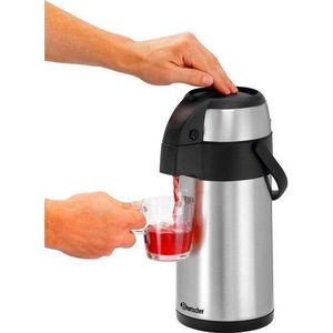Gn Thermos A Pompe Inox Chaud Et Froid - 3L