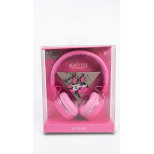 Wireless Casque Audio Bluetooth Sans Fil Rose – Édition Stéréo avec Micro et Basses Dynamiques Carte SD