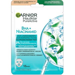 Garnier Masque Tissu Arbre À Thé Et Acide Salicylique 23G