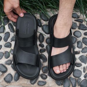 Sandales Palm pour homme, confortables, à semelle souple et décontractées, noires