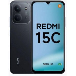 Xiaomi Redmi 15C – 6.9" - 128 Go – 4 Go RAM (jusqu’à 16 Go) – Helio G81 Ultra – 6000mAh-33W – 50MP – Black-Garantie 12 Mois