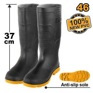 Ingco botte pvc noire n°46 ssh092lyb46