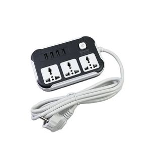 Multiprise intelligente avec 3 prises universelles et 4 ports USB –