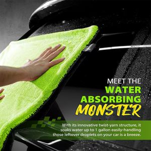 Serviettes de nettoyage pour SUV, serviettes de nettoyage de voiture en microfibre double face