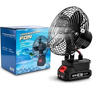Ventilateur Rechargeable Lithium Sans Fil – Spécial Anti-Délestage & Chaleur
