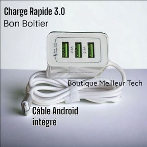 PREMUIN  Chargeur Rapide 4 En 1 Wa01 - 12w Compatible Samsung Iphone Xiaomi Huawei Tecno Etc  HG
