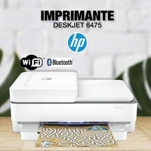 Imprimante HP - Couleur 3-En-1 DeskJet 2720 - Wifi - Impression -  Photocopie - Scanner - Blanc