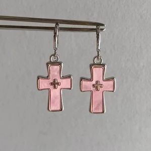 Boucles d’Oreilles Pendantes Croix – Boucles d’Oreilles Polyvalentes Ton Argent