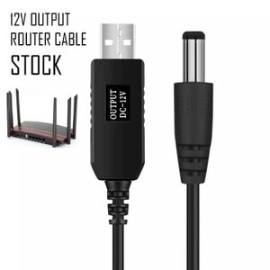Câble convertisseur USB Vers DC 9V/12V alimenter votre router et recharger votre ventilateur rechargeable avec le câble à l'aide d'un power bank