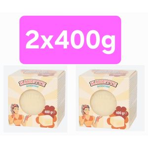  Mariette,  lot 2 savons de Marseille  (2x400 g ) Efficace contre les taches sur les textiles Importé de France
