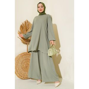 Bigdart Ensemble Deux Pièces Tunique Et Pantalon Vert Amande Pour Femme 6663
