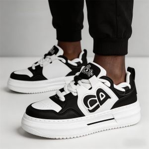 Baskets décontractées pour homme – Chaussures confortables et tendance – Chaussures décontractées -  Baskets pour homme - Noir 