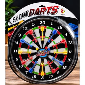 Jeu de Fléchettes Classique – Cible de 20 Points avec 12 Fléchettes Multicolores