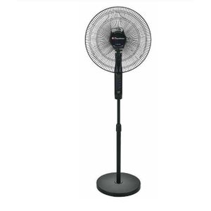Binatone Ventilateur sur pied 16" Ultra Silencieux 50W - A-1691 MK2 - Puissant & Discret - Noir Élégant - Garantie 24 Mois