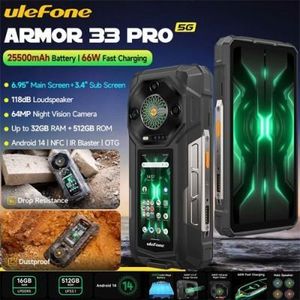 Ulefone Armor 33 Pro 5G 25500 mAh 16 Go/ 512 Go
