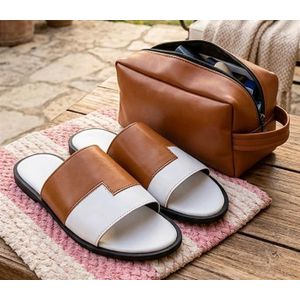Sandale en simili cuir+sac