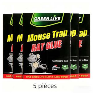 Piège à colle pour souris, 5 pièces - Non toxique, usage maison et ferme