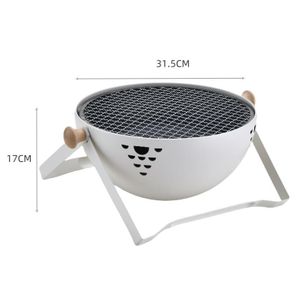 Barbecue Portable au Charbon – Grill pour Camping, Jardin et Pique-nique
