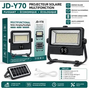 Led Projecteur Projecteur Solaire Multifonction – Éclairage Extérieur Économique