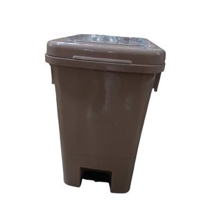 Poubelles bac à pédale 40lt marron 