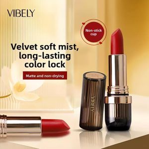 VIBELY Rouge à lèvres mat mousse non collant, waterproof et longue tenue