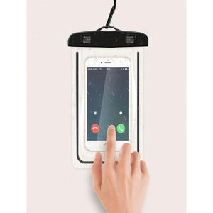 Sac de téléphone portable lumineux en PVC 1 pièce, étui étanche fluorescent clair pour plongée, accessoires de plage