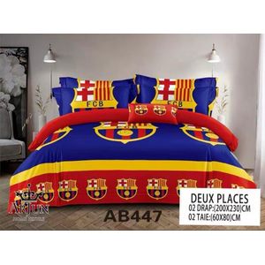 QUALITE ARJUN Lot De 2 Draps + 2 Taies – Design Élégant et Confort Assuré Pour 2 Places