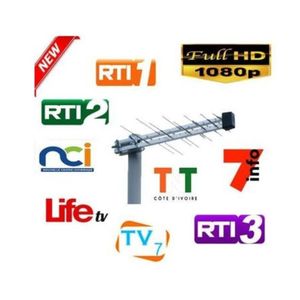Antenne Extérieure -TNT - VHF-UHF Model : 20-E Argent