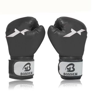 Gants de boxe d'entraînement BONSEM pour adultes (noirs)