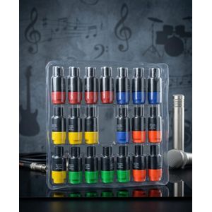 Pack de 20 connecteurs XLR colorés (mâles et femelles, 3 broches)