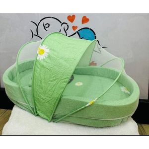Lit Bébé Pliable avec Moustiquaire – Confort & Protection Totale - VERT
