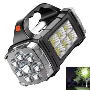 General Lampe Torche Solaire LED, Projecteur de Camping Rechargeable USB