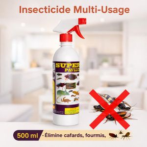 Insecticide Multi-Usage Super Pavillon 500ml - Anti Cafards & Fourmis